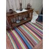 Tapete de Algodão Listrado 2x1,45 M - Colorido - 1