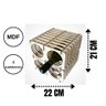 Mini Adega Mdf para 04 Garrafas - 3