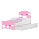 Ver imagem 2 de Mini Cama Infantil com Cama Auxiliar 153x79cm Personagens Nuvem Menina K02 - D’Rossi