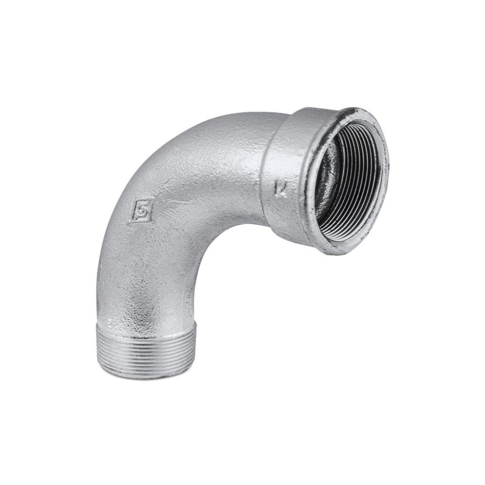 Curva Macho/Fêmea Galvanizada 90° 2.1/2” Tupy - 1