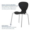 Ver mais imagens de Cadeira Empilhável Base Aço Tubular Flash