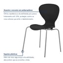 Ver imagem 6 de Cadeira Empilhável Base Aço Tubular Flash