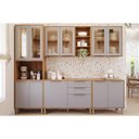 Ver imagem 1 de Cozinha Modulada Mgm 5 Peças Brilhante C5p160 Cinamomo/platina