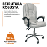 Cadeira de Escritório Presidente Reclinável Ergonômica - Branco - 4