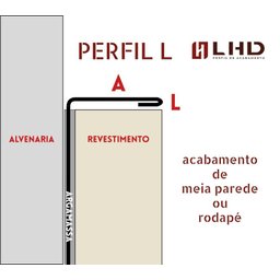 Perfil "L", Aço Inox 304, Escovado, Marrom -  2 x 12 x 2000 mm - 5