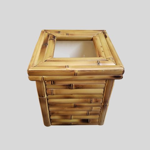 Lixeira Quadrada Bambu