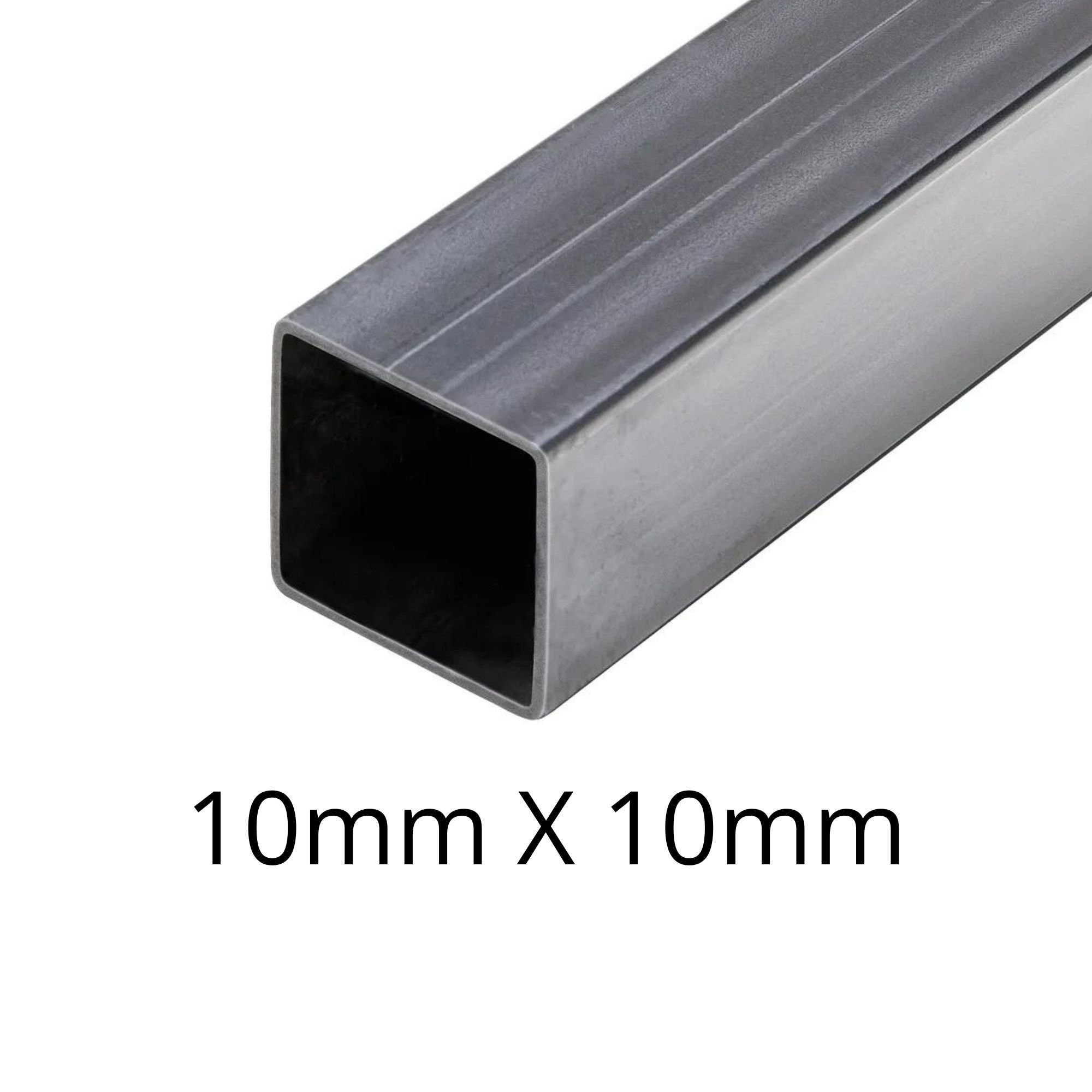 Tubo Metalon Quadrado - 10mm X 10mm - Polido - 20cm