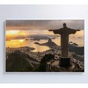 Ver imagem 3 de Quadro Monumento Cristo Redentor Rio de Janeiro Medidas 90x60 Cm Impressão Adesivo Fotográfico