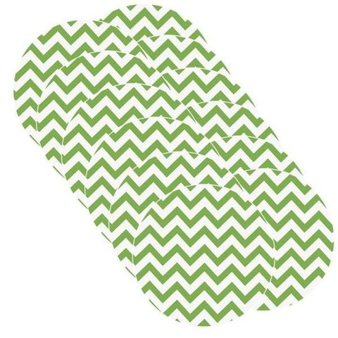Sousplat Chevron Verde - 12 Peças - sem Base