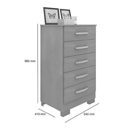 Conjunto para Quarto de Cômodas e Penteadeira Floratta Branco - 4