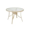 Ver imagem 1 de Mesa Redonda Tampo em Vidro Slim 102,5cm