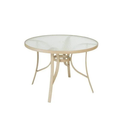 Ver imagem 1 de Mesa Redonda Tampo em Vidro Slim 102,5cm Cinza