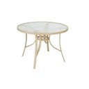 Ver imagem 3 de Mesa Redonda Tampo em Vidro Slim 102,5cm Cinza