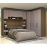 Guarda Roupa Dormitório Modulado Paris Casal Queen 1,58 M Canto - Roupeiro Luciane M01:avelã / Cinam - 1