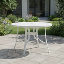 Ver imagem 1 de Mesa Tampo em Alumínio Ø 105 Slim Branco