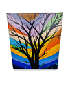 Ver imagem 6 de Mini Quadro Artesanal Decorativo com Árvore Morta Pintado a Mão Medindo 30x25cm