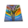 Mini Quadro Artesanal Decorativo com Árvore Morta Pintado a Mão Medindo 30x25cm - 5