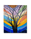 Ver imagem 2 de Mini Quadro Artesanal Decorativo com Árvore Morta Pintado a Mão Medindo 30x25cm