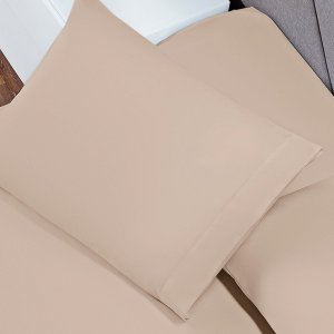 Fronha 70cm X 50cm Avulsa Capa para Travesseiro Envelope 100% Poliéster 180 Fios Colorida Cáqui