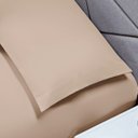 Ver imagem 2 de Fronha 70cm X 50cm Avulsa Capa para Travesseiro Envelope 100% Poliéster 180 Fios Colorida Cáqui