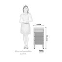 Ver imagem 3 de Balcão de Cozinha sem Tampo 40cm 4 Gavetas Pérola Luciane Móveis