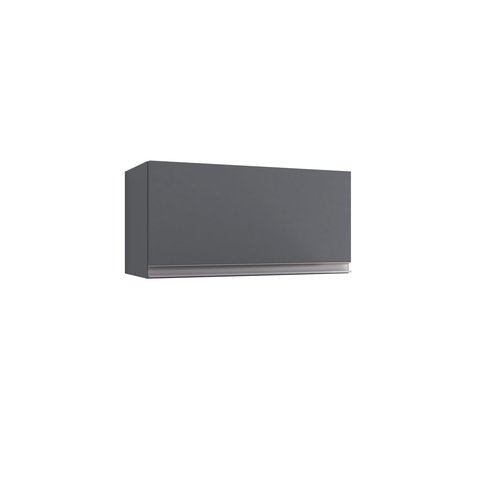 Armario para Geladeira Aereo Andreia 60 Cm Cinza Fosco Ajl