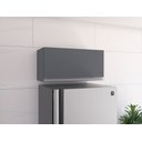 Ver imagem 2 de Armario para Geladeira Aereo Andreia 60 Cm Cinza Fosco Ajl