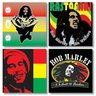Quadros Decorativos 4 Peças Bob Marley Rastafari 30x30 - 1