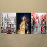 Quadros Decorativos - Três Telas 60x40cm - Cidades Europeias - 5