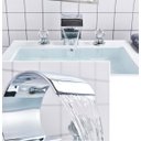 Ver imagem 4 de Torneira Misturador Banheiro Lavabo Duplo Comando Prateada