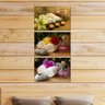 Quadros Decorativos - Três Telas 60x40cm - Flores - Spa - Relaxamento - 5