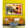 Quadro Decorativo Arvore e Folhas Secas Outono 1,10x70cm - 2