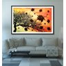 Quadro Decorativo Arvore e Folhas Secas Outono 1,10x70cm - 4