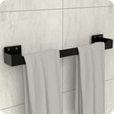 Ver imagem 2 de Kit Acessórios para Banheiro com Ventosa 6 Peças Preto Elg