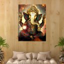 Ver imagem 1 de Quadro Decorativo - Deus Ganesha - 80x60cm