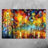 Quadro Decorativo - Abstrato Espatulado - Artista Leonid Afremov - 110x70cm - 2