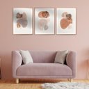 Ver imagem 3 de Quadros Decorativos - Três Telas - Abstratos Minimalistas - 60x45cm