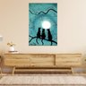 Quadro Decorativo  - Gatos Sob a Lua Cheia -  90x60cm - 5