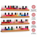 Ver imagem 2 de Prateleira Porta Esmaltes Parede 50cm Expositor Manicure - Freijo