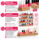 Ver imagem 6 de Prateleira Porta Esmaltes Parede 50cm Expositor Manicure - Freijo