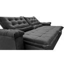 Ver imagem 4 de Sofá Retrátil e Reclinável 2,75m Cama inBox Big Fresh com SoftGel D40 Velupluma Cinza