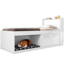 Cama Solteiro Espaço Pet Branco - 2