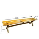 Ver imagem 7 de Conjunto Mesa para Área Externa com 2 Bancos em Madeira Maciça 200x80cm Kit Churrasco Yescasa Mel