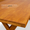 Ver imagem 5 de Conjunto Mesa para Área Externa com 2 Bancos em Madeira Maciça 200x80cm Kit Churrasco Yescasa Mel Ma