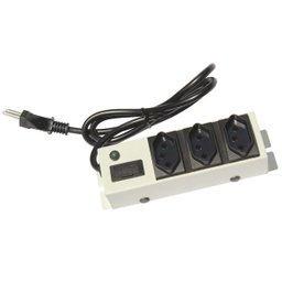 Filtro de Linha 3 Tomadas Metal Security Capte - 1