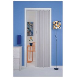 Porta Sanfonada Plasbil Cinza 90cm x 210M - 1