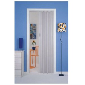 Porta Sanfonada Plasbil Cinza 90cm x 210M