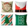 Kit 4 almofadas de natal papai noel 45x45 - 1