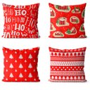 Ver imagem 1 de kit 4 capas de almofadas para o natal hohoho