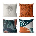 Ver imagem 1 de kit 4 almofadas decorativas tons terroso